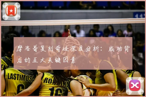 摩洛哥复刻奇迹深度分析：成功背后的五大关键因素